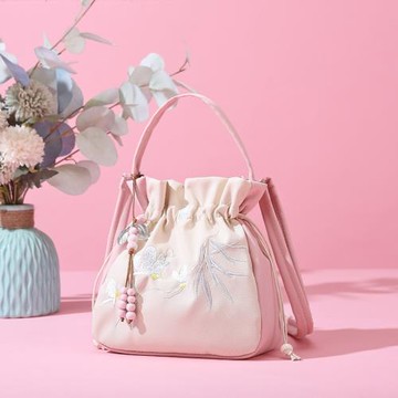 漢元素包包漢服國風刺繡斜挎包文藝流蘇古風休閑百搭旗袍包大容量