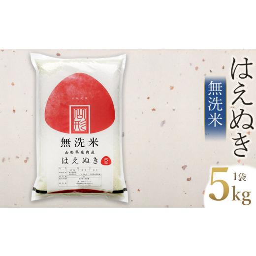 ふるさと納税 山形県 鶴岡市 令和5年産 はえぬき 無洗米 5kg×1袋　山形県庄内産　有限会社 阿部ベイコク