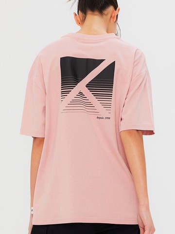 Gradation Icon T-Shirt Pink