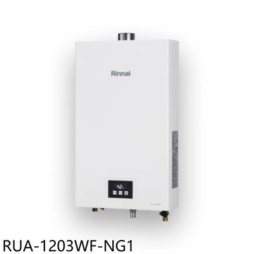 APP下單4%點數★林內【RUA-1203WF-NG1】12公升智慧溫控強制排氣熱水器(全省安裝)(7-11商品卡300元)