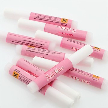 10入/包 美甲膠水2g 穿戴甲小膠水 批發 甲片膠 鑲鑽 點鑽 散裝假指甲 美甲專用