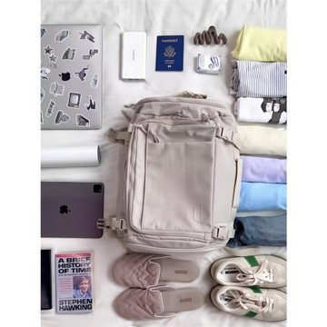 旅游一包搞定！2025新款雙肩背包開袋戶外簡潔女透氣減負獨立鞋倉