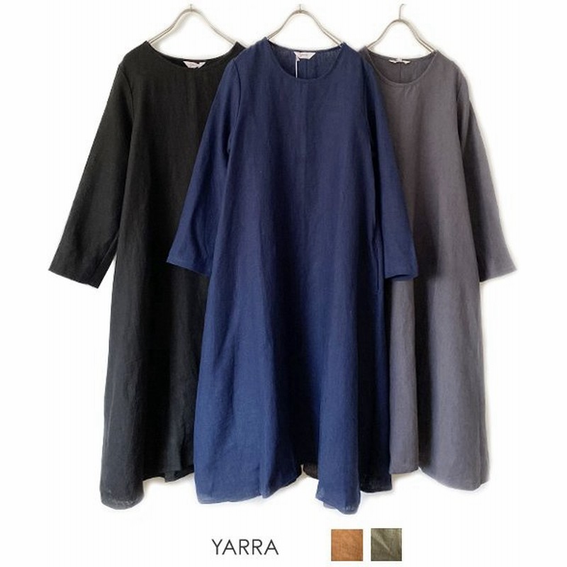 30 Offセール Yarra ヤラ リトアニアリネンロング長袖ワンピース 通販 Lineポイント最大0 5 Get Lineショッピング
