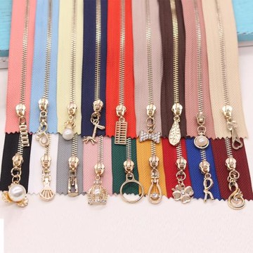 3號金屬閉尾拉鏈拉鎖連衣裙后背閉口拉絲領口衣服袖口條拉鏈配件