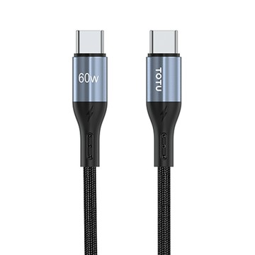 TOTU 短線 PD快充 USB-C TO Type-C 充電傳輸編織閃充線 極速2代 50cm 支援iPhone17/安卓/手機/平板/筆電