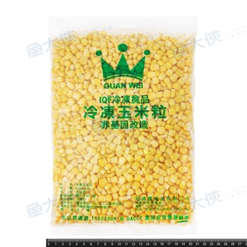 冠緯-熟凍甜玉米粒(1kg/包)#非基改#冠緯-1I4B【魚大俠】AR036