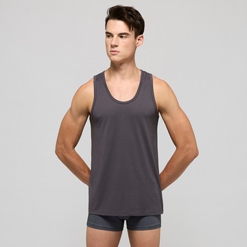 DADADO-基礎系列-莫代爾xPL吸濕雙效纖維 M-LL窄肩背心(深鐵灰) GT2074GP