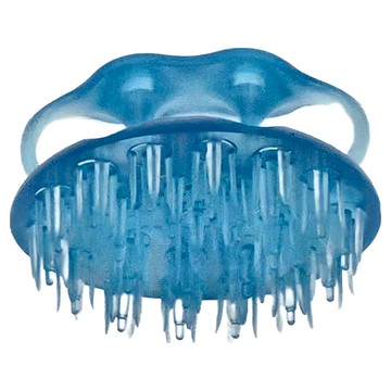 GREEN BELL 綠鐘 3指洗頭按摩刷(藍)GT500  1個