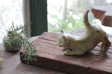 純手捏各種貓咪姿勢翹屁股拍屁屁篇陶瓷飾品