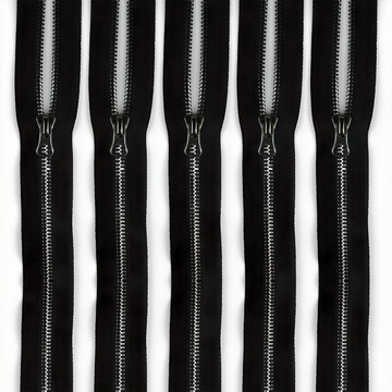 75cm Vislon 5號夾克拉鍊  5個  黑鎳