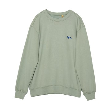 5th STREET｜中性｜ LOGO繡花長袖T恤｜綠色
