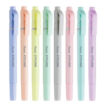 飛龍Pentel SLW11P 粉彩雙頭螢光筆-藍/桔/黃/綠/灰/粉紅/淺藍綠/紫