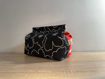 雙拼好日子/紅果花影日常桌上型面紙收納套