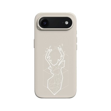 iPhone Air SolidX 貝殼灰 - Animal Silhouette / 動物剪影 - 幾何-北歐系列/白鹿