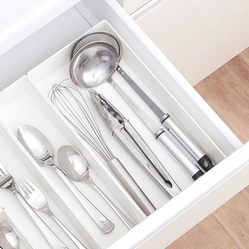 抽屜分隔/鏡櫃用ABS化妝品餐具收納籃-L-3入 單一規格