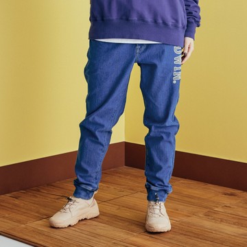 EDWIN｜橘標｜女裝｜內刷毛綁繩丹寧束口錐形褲