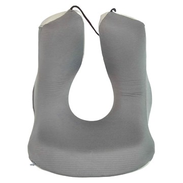 多功能U型午睡枕 慢回彈記憶棉 聚酯纖維面料  灰色  22 x 29 x 17cm