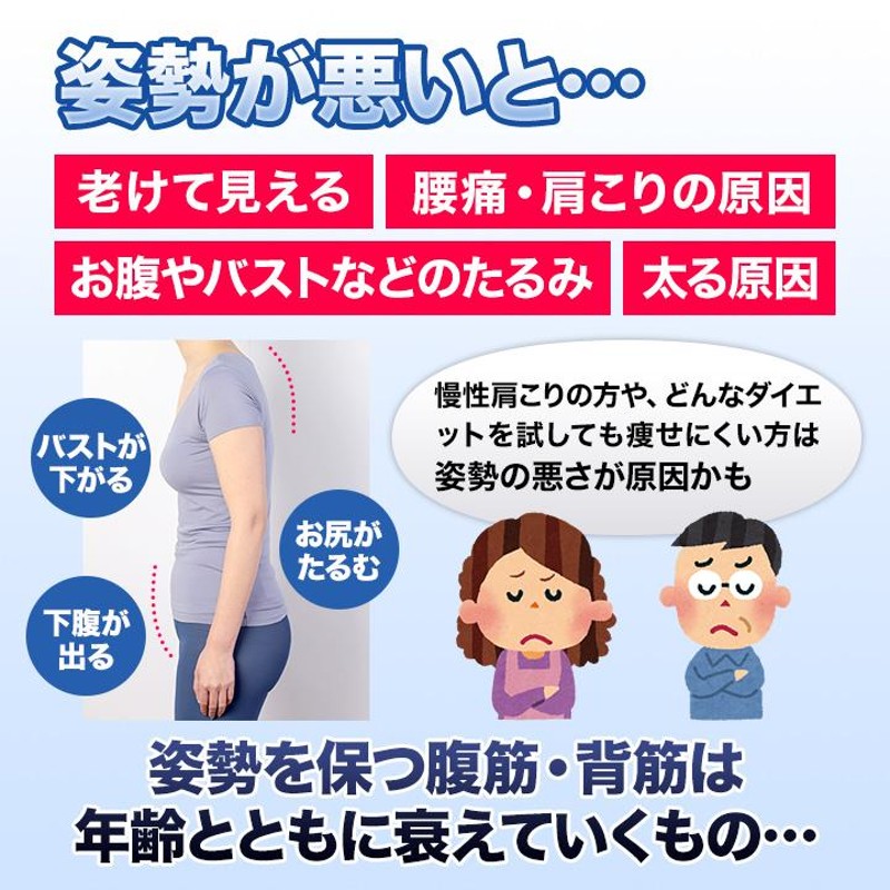 快適生活 背筋まっすぐ骨盤補正ベルト ２枚 姿勢矯正 猫背 腰楽ベルト 腰サポーター コルセット 腰サポート 産後 骨盤ベルト |  LINEブランドカタログ