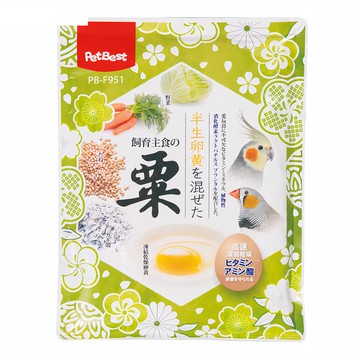PetBest 井本凍結乾燥卵黃野菜栗-20入  寵物鳥營養零食，添加多種蔬菜，促進消化，獨立包裝  500g