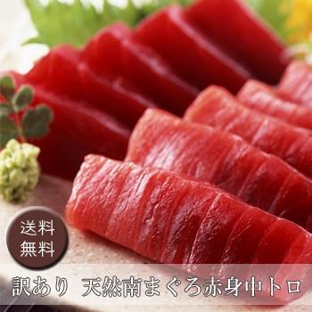 お歳暮ギフト2023にも！ 訳あり天然南まぐろ赤身中トロ［送料無料］