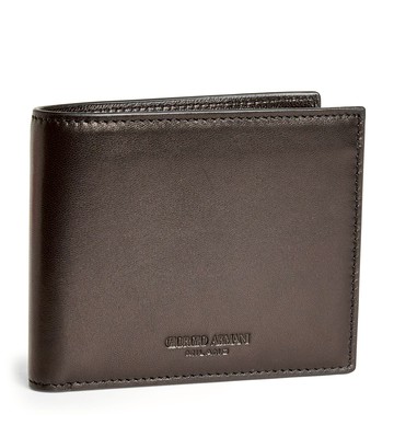 Giorgio Armani Lamb Leather Bifold Wallet