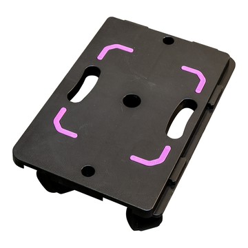 BuyJM 可拼接耐重120kg塑膠拖板車/主機架/推車/置物架-PP滑輪