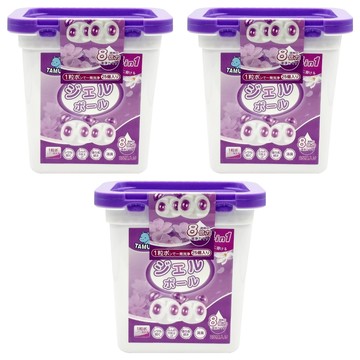 TAMURA 熊貓香氛洗衣膠囊 梔子白茶香 25顆  3盒