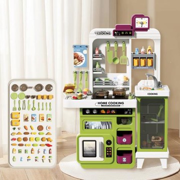 跨境兒童禮物過家家廚房玩具套裝仿真做飯煮飯男女孩寶寶迷你廚具