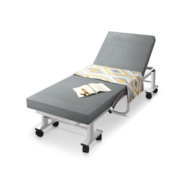 【C'est Chic】哲學之道(乳膠升級版)6段折疊床幅80-鴿子灰