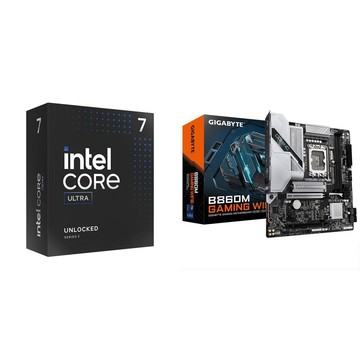 Intel 〈鈔省價〉Core U7 265K+技嘉 B860M GAMING WIFI6 D5 MATX主機板