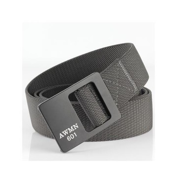 男士松緊彈力帆布腰帶休閑運動無孔褲帶皮帶戰術勞保日字