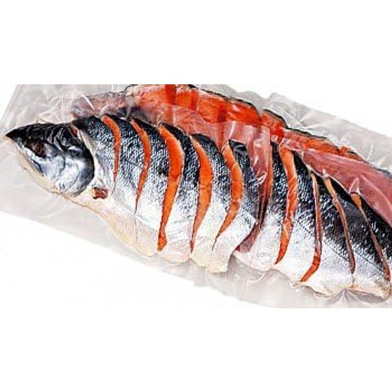 新巻鮭姿切身2.4kg?2.6kg(4分割真空)北海道産秋鮭使用 美味しいサケ 保存に便利なさけの切身(鮭切身)お歳暮・ギフト・贈答用に(真