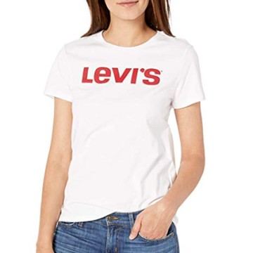 Levi's 短袖T恤 女裝 LOGO款 T恤 短袖 短T-Shirt 素T 圓領上衣 L10472 白色(現貨)▶指定Outlet商品5折起☆現貨【送禮首選★APP下單點數4倍送】