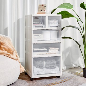 Fits 45面寬抽屜收納櫃附輪(2低+1高抽) 單一規格