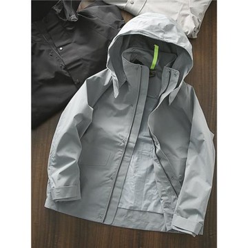 大公司牛貨！激光切割專業防風防水 秋季男戶外寬松沖鋒夾克外套