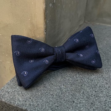 深紫變形蟲領結-沉穩的靈魂走進溫和的夜色中