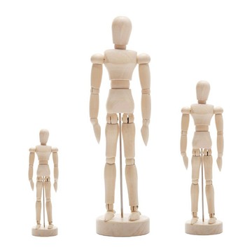 木偶模型 12吋 8吋 4.5吋 美術素描木頭人 木頭人布偶 木偶人 木偶模型 關節木偶 木偶擺設