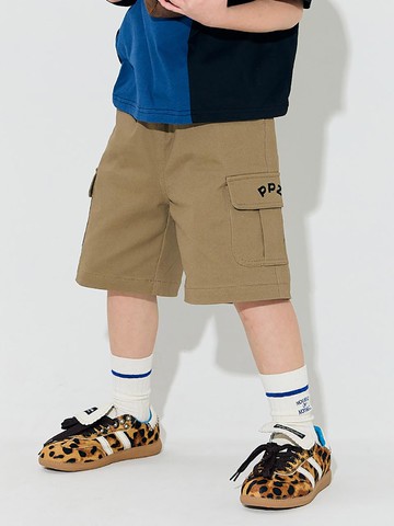 Utility Knee-Length Sweatpants [Beige]
