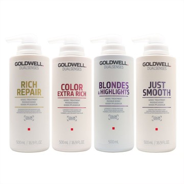 歌薇 GOLDWELL 60秒髮膜 500ml 水感 光感 光纖 柔感 髮膜 護髮 正品公司貨(多款任選)
