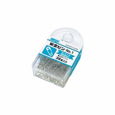 ミツヤ 安全ピン 27mm 36本入 BX1-81-1 (63-7054-82)