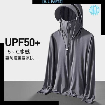 【臺灣出貨】UPF50+戶外冰絲防曬衣男女夏季防紫外線輕薄款透氣釣魚防曬服外套