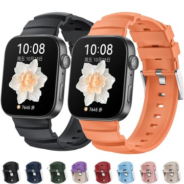 適用於華為 Watch Fit 4 Pro Fit 3 /4 手鍊 Correa 替換運動錶帶配件的矽膠錶帶