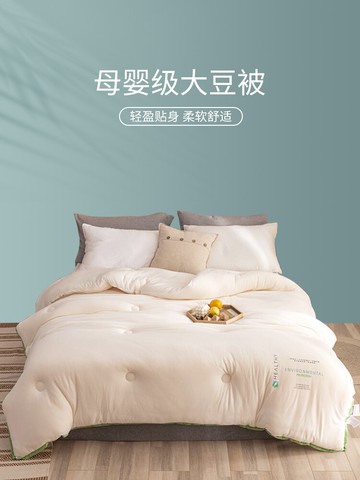 被子大豆纖維被芯冬季春秋被棉被單人兒童冬被加厚保暖四季通用