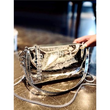 洋氣真皮小包包女潮2024春夏新款迷你斜挎包女高級感網紅鏈條包