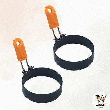 黑色圓形煎蛋器【Winner】煎荷包蛋模具 煎蛋圈 圓型蛋圈 煎蛋器 蛋圈 煎雞蛋模具 煎蛋神器 造型蛋圈 圓形煎蛋圈