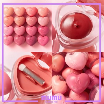 【mumu】愛心唇泥 dasique 兩用唇頰霜 唇泥 附唇刷 腮紅膏 腮紅霜 唇膏 唇頰兩用膏 腮紅膏 唇膏 附唇刷