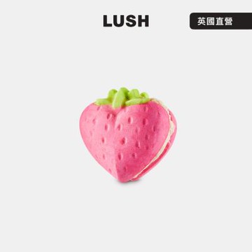 【LUSH 嵐舒】草莓泡泡馬卡龍 135g(果香/草莓/檸檬/泡澡球/情人節限定)