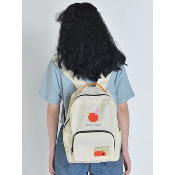 小清新折疊雙肩包女休閑印花戶外背包高中大學生書包輕便旅行小包