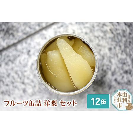 ふるさと納税 Sanuki フルーツ缶詰 洋梨 12缶セット 秋田県由利本荘市