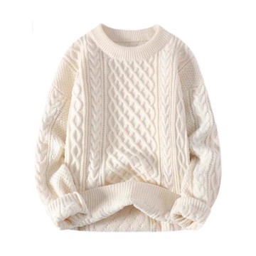 倉石一樹圓領針織毛衣男款秋冬季寬松百搭條紋打底衫休閑長袖內搭